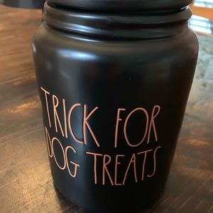Rae Dunn trick for dog treats canister